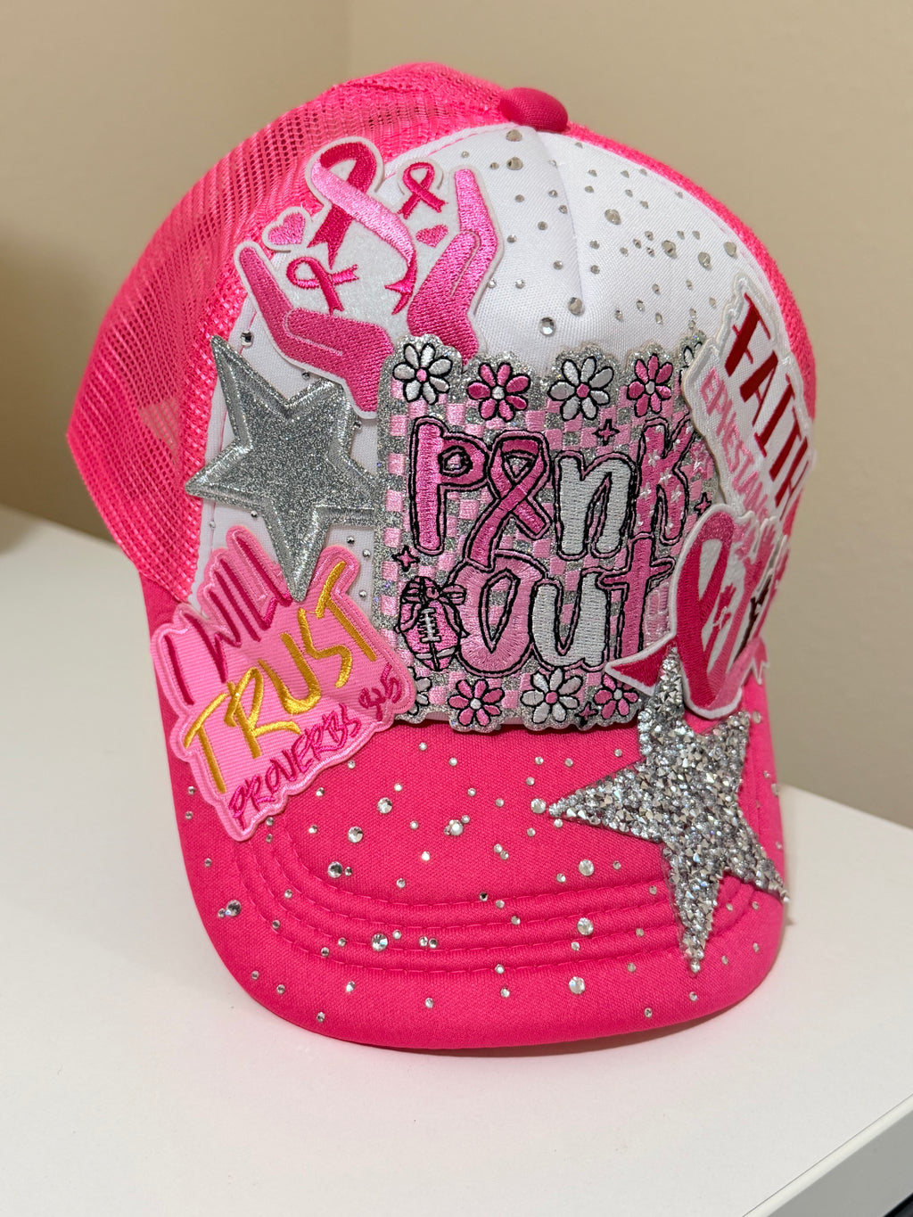 Pink Out Breast Cancer Awareness Trucker Hat