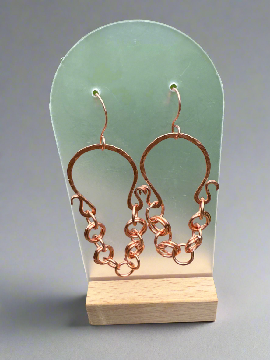 Copper Cascade Earrings