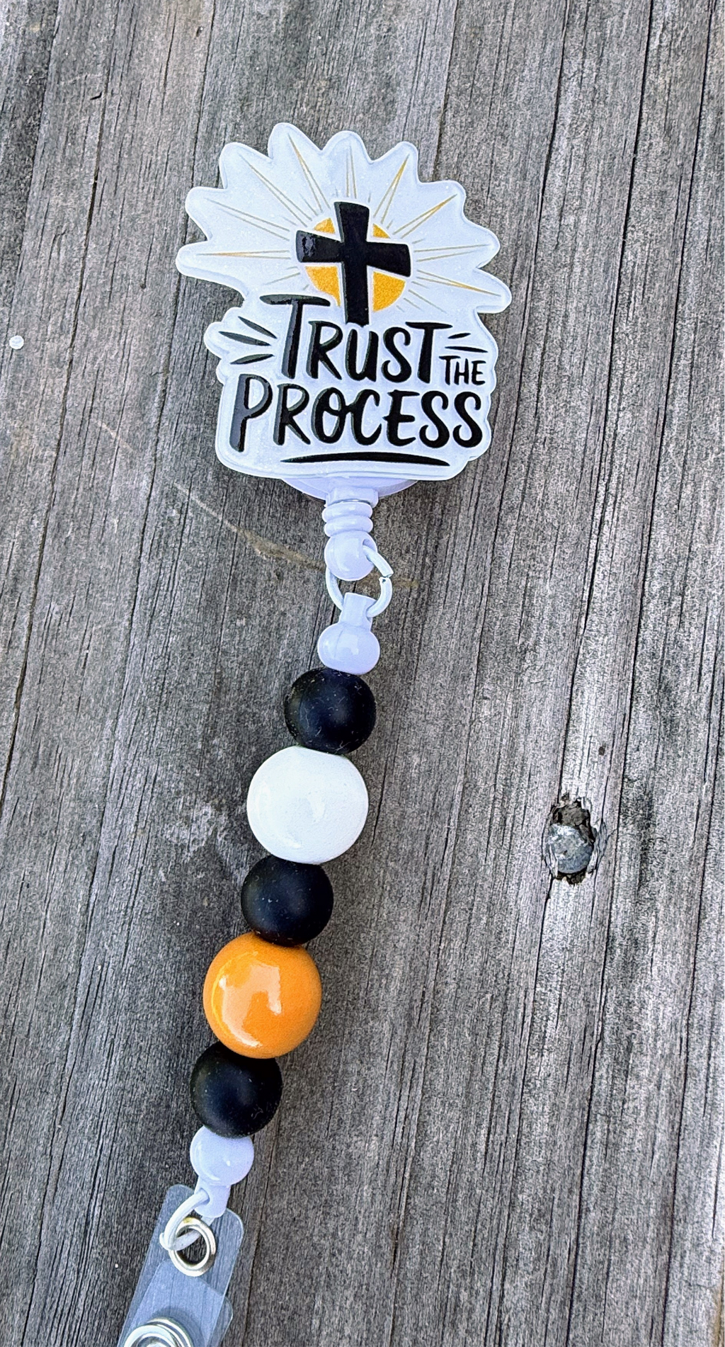 Beaded Badge Reel