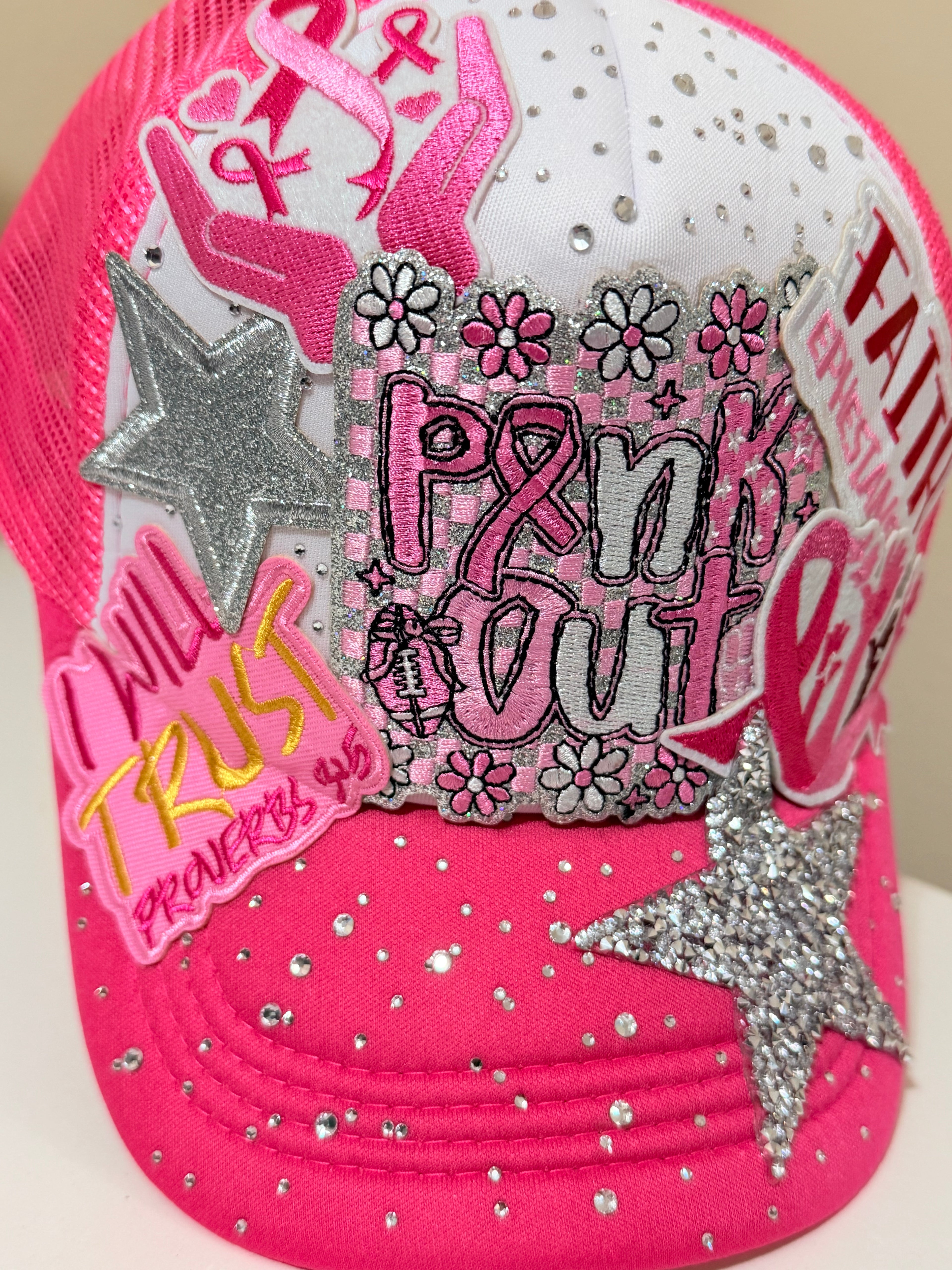 Pink Out Breast Cancer Awareness Trucker Hat