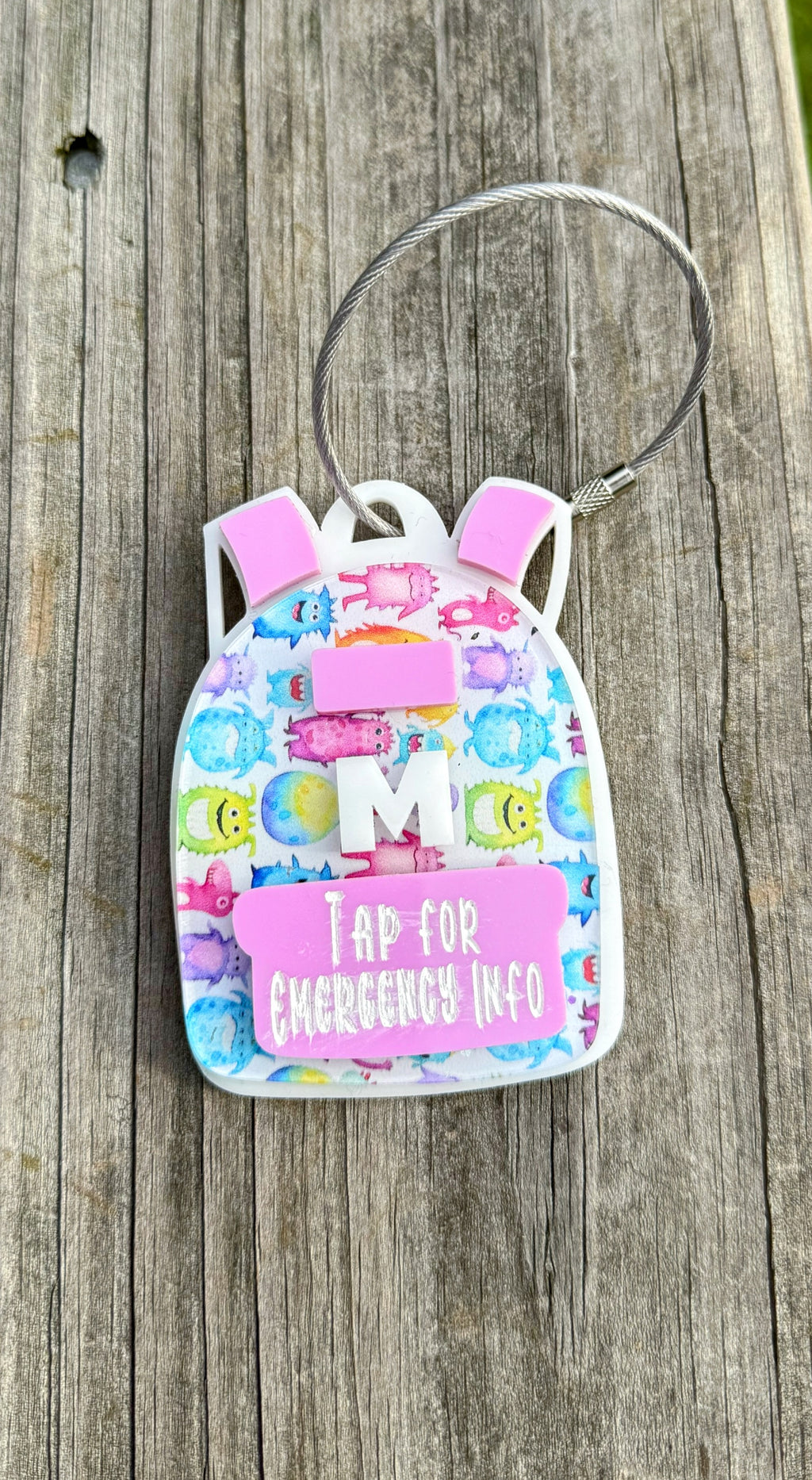 Emergency Contact Backpack Tag