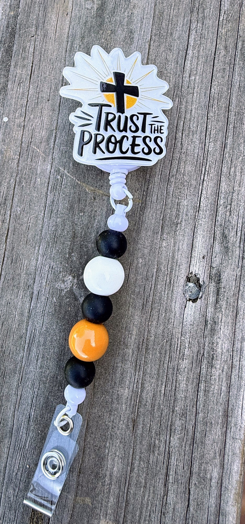 Beaded Badge Reel