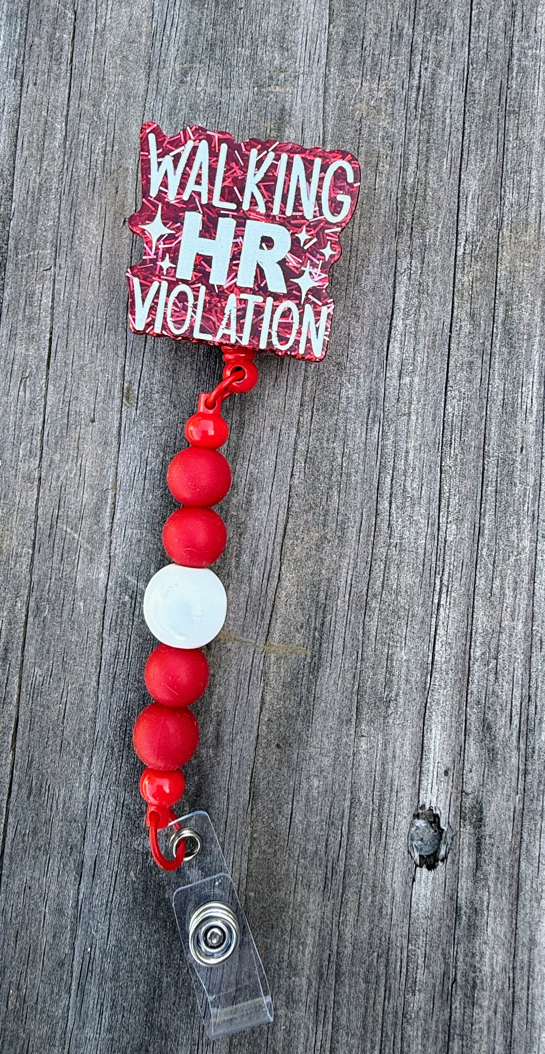 HR Beaded Badge Reel