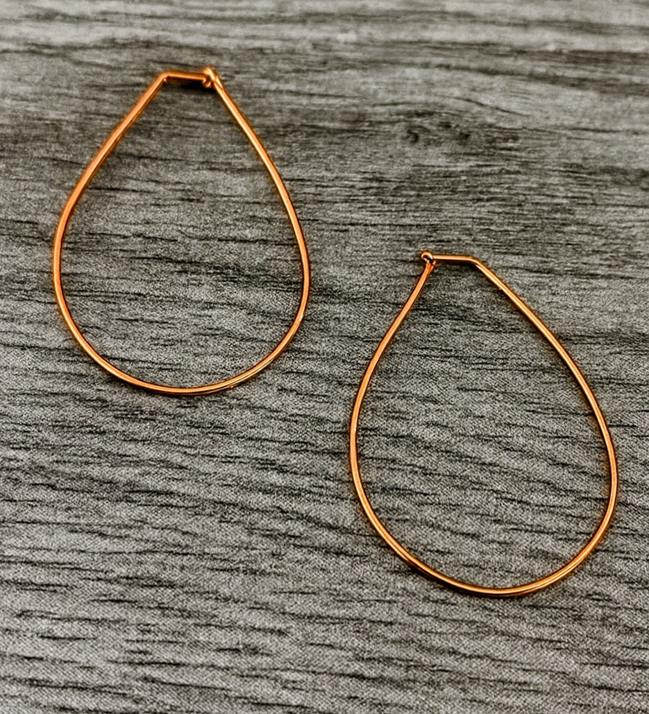 Cooper Glow - Tear Drop Earrings