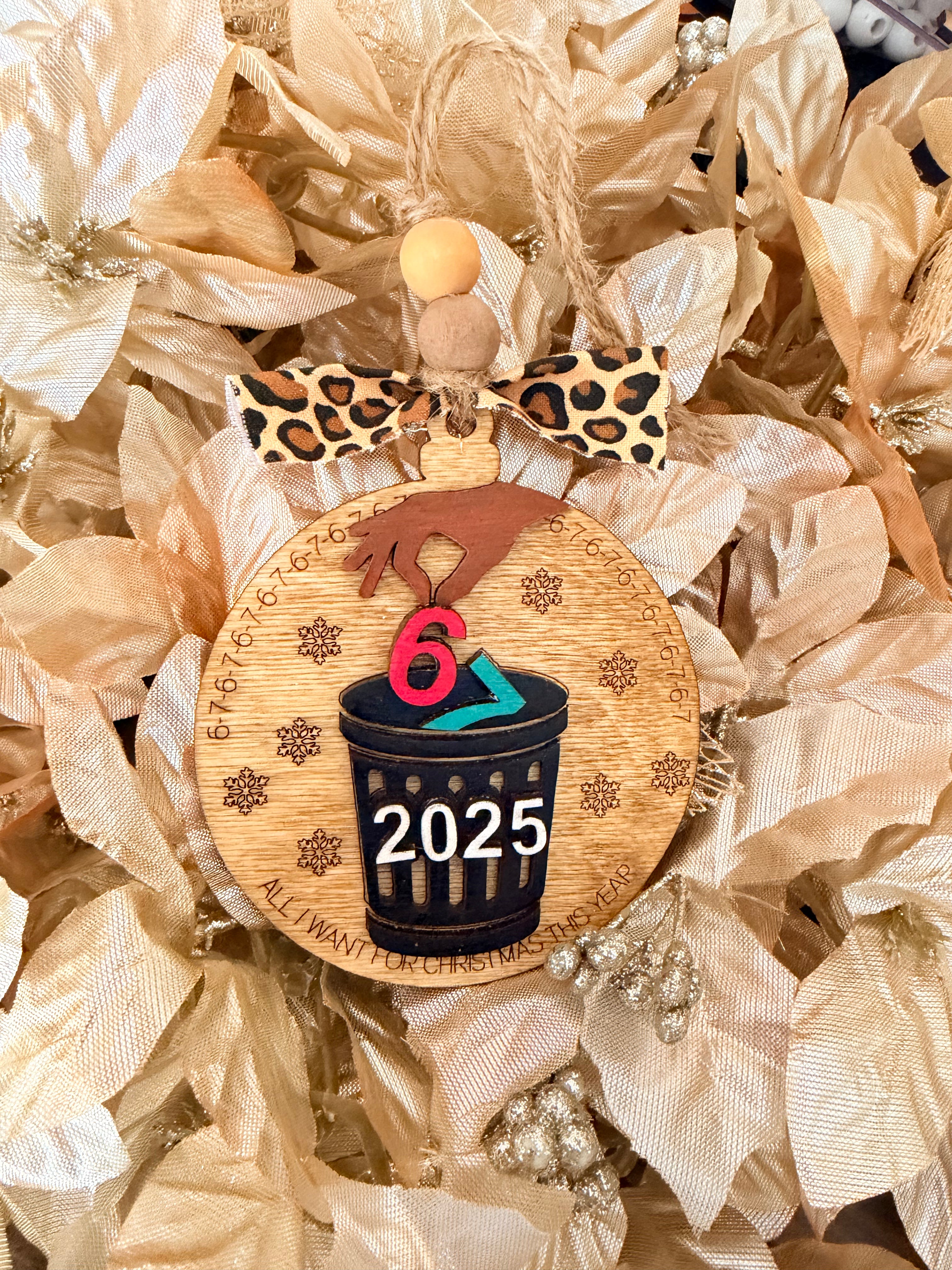 Let 67 Go” Parent Edition Ornament – 2025 Funny Christmas Decor