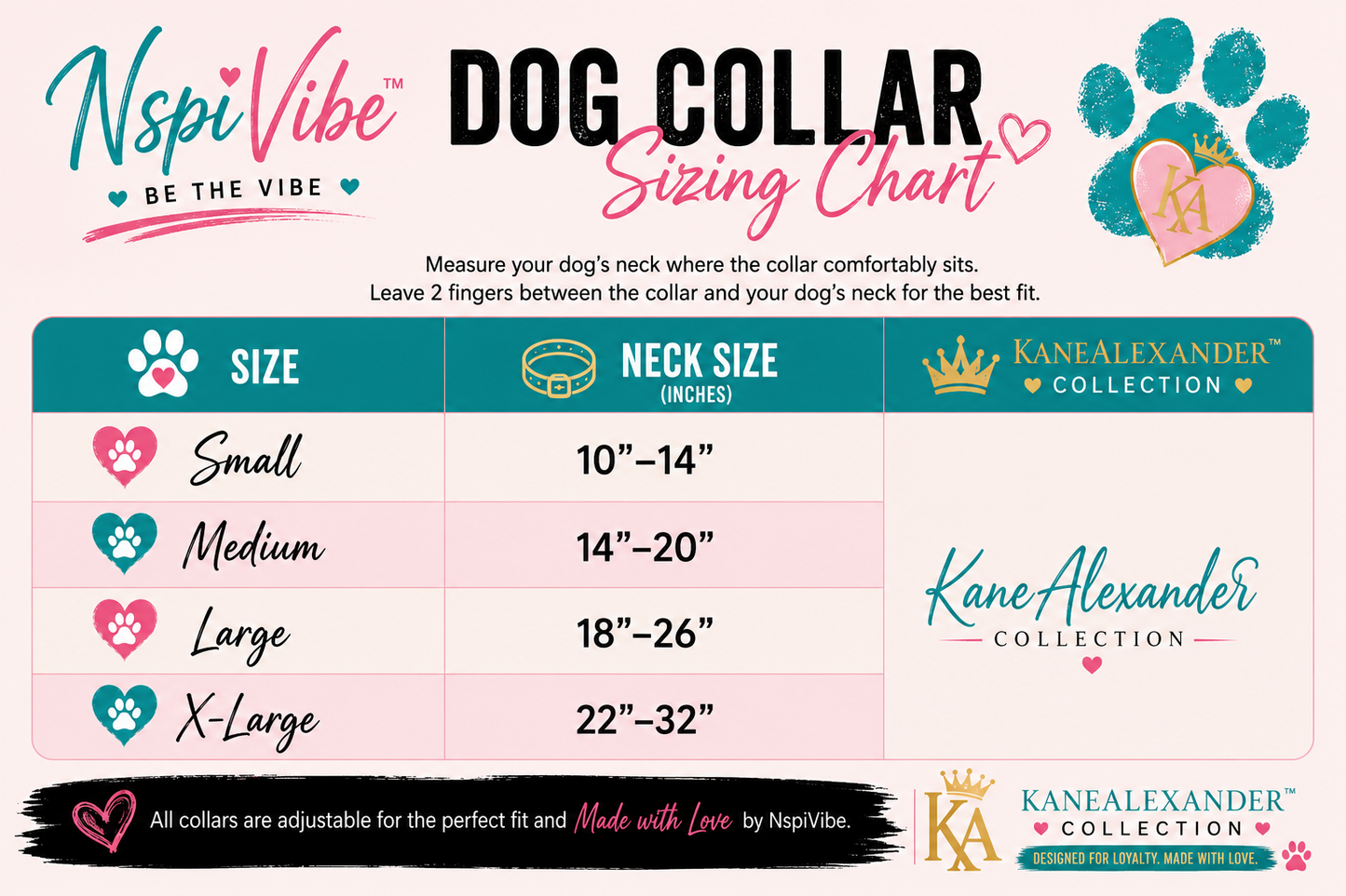 KaneAlexander™ Paw Luxe Dog Collar