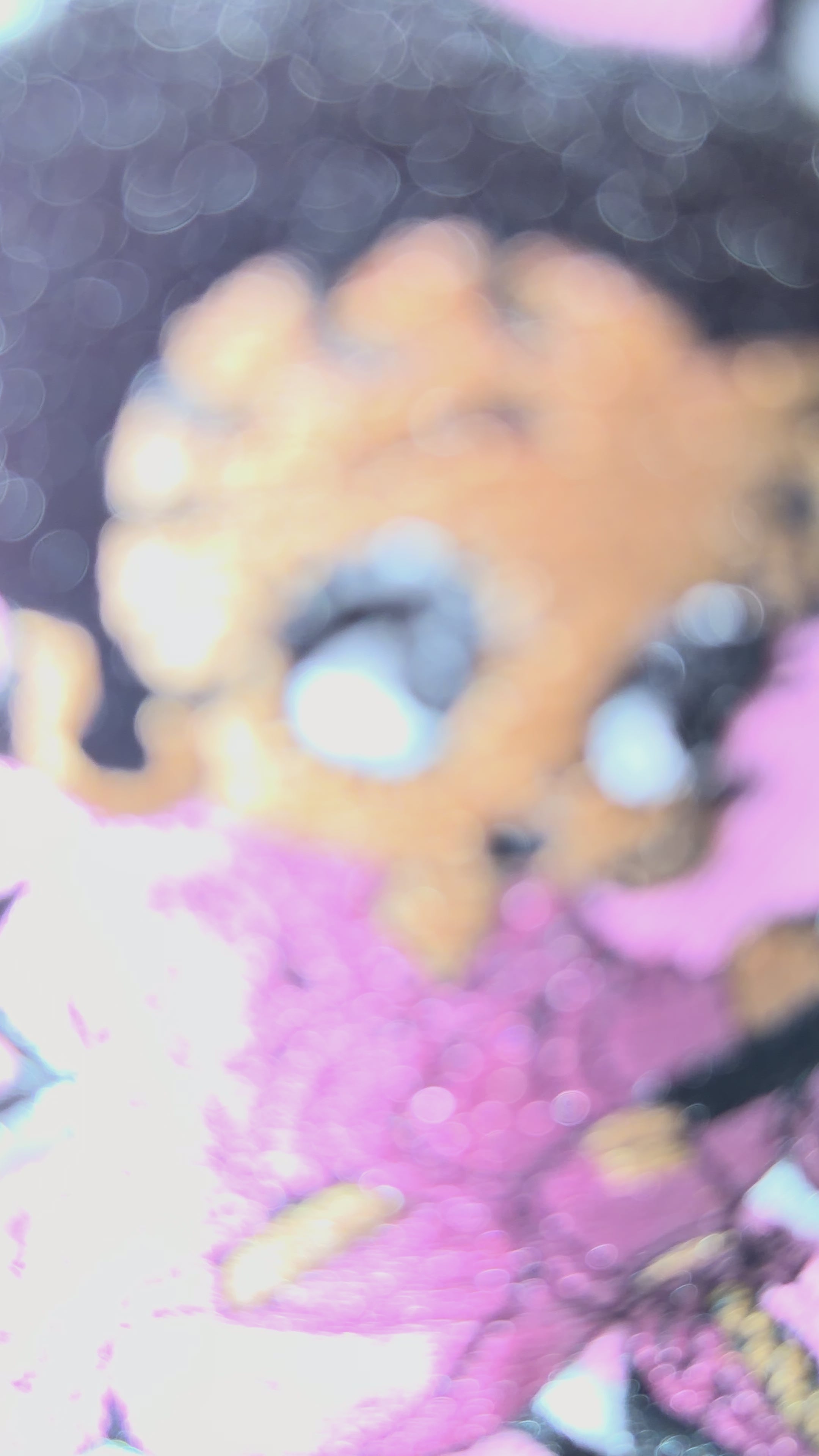 Gen X Legends Betty Boop Rhinestone Hat – Pink & Black Bling Cap